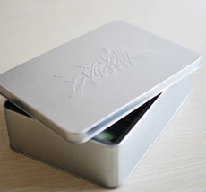 Карточные игры 卡牌铁盒 银色 能放下三国杀全套塑封扩展包标记道具