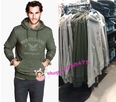 Толстовка hm h&m 香港正品代购 13年秋冬新款 男装抽绳式连帽卫衣面料上衣