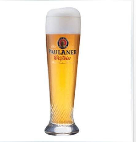 德国柏龙啤酒专用啤酒杯 500ml 玻璃杯 进口啤酒杯