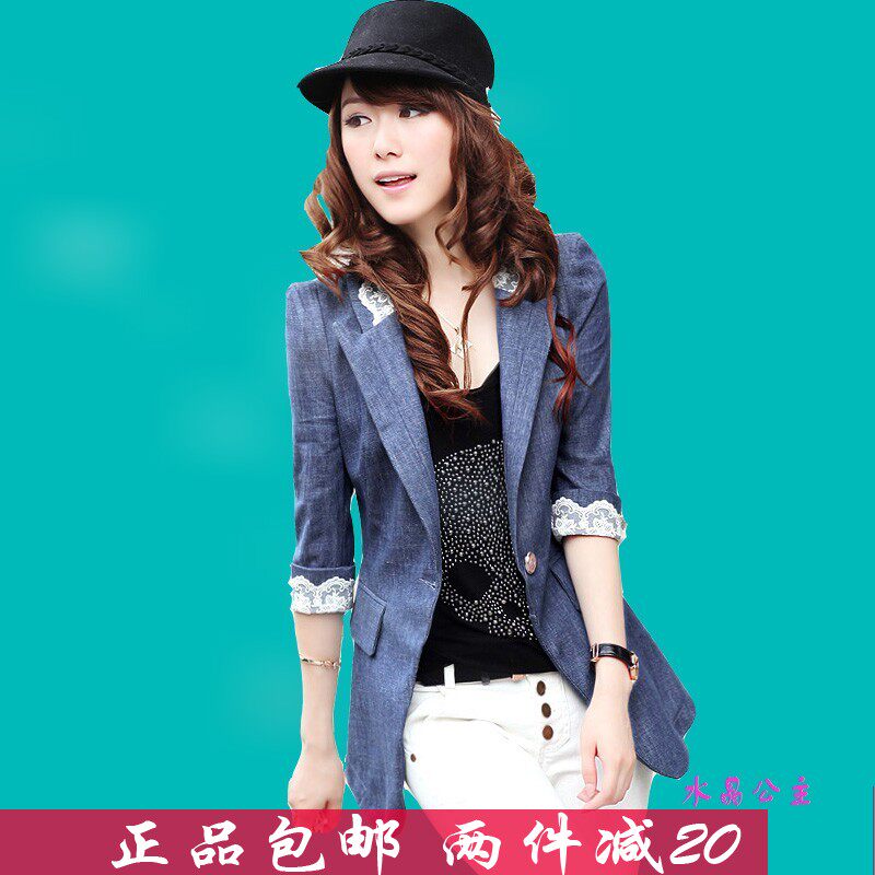 【<em>牛仔</em>西服<em>外套</em>女】_<em>女款</em>灰色西服<em>外套搭配</em>_