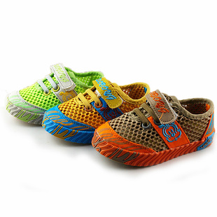  新夏款正品巴布豆小童男女儿童鞋镂空单网宝宝鞋凉鞋21-30码