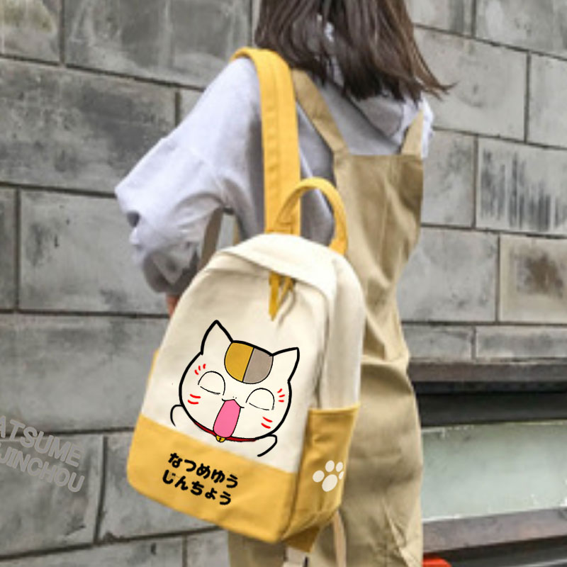 日系软妹夏目拼色双肩书包学生猫老师周边动漫背包二次元在类目 模玩/动漫/周边/cos/桌游, 卡通/动漫周边, 动漫背包/钱包/箱包中 - 来自Buy2taobao.com提供专业的淘宝代购服务