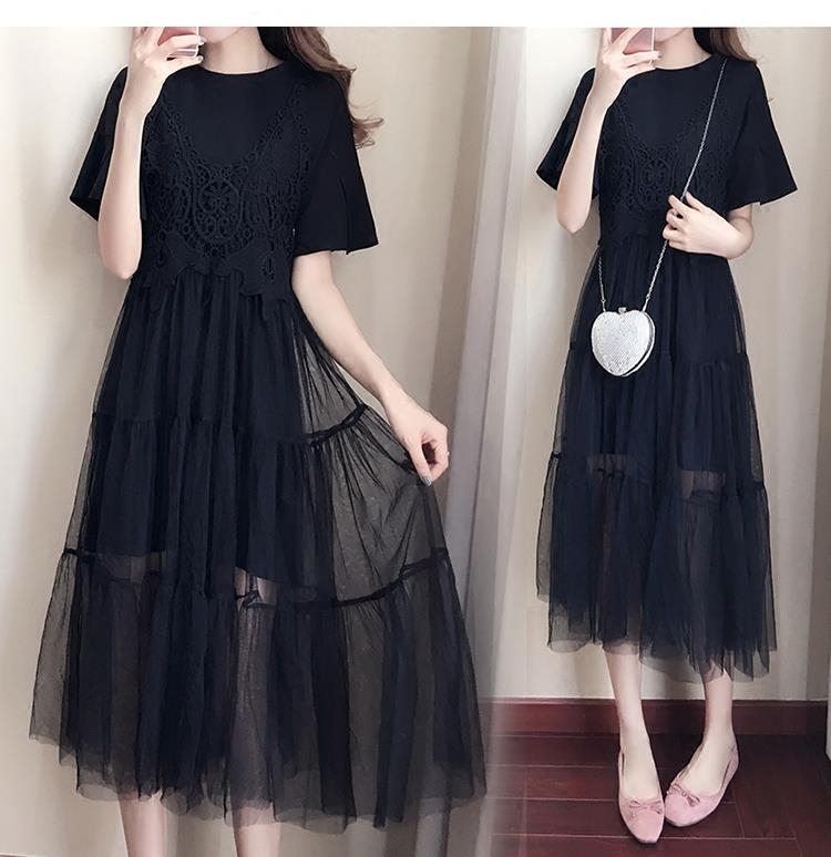 大码女装2019春夏时髦套装胖妹妹洋气遮肚子减龄两件套连衣裙潮在类目 女装/女士精品, 大码女装中 - 来自Buy2taobao.com提供专业的淘宝代购服务