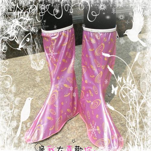 居家生活好帮手粉色心情高帮防雨鞋套(L码) 居家生活好帮手粉色心情高帮防雨鞋套(L码)