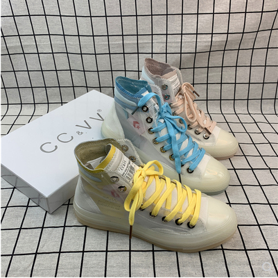 Mesh shoes Gaobang gym shoes 2019 summer new pattern ventilation Net surface Hollow Flat bottom Versatile White ccvv Women's Shoesin the Women's Shoes, High shoes category - from Buy2taobao.com to provide professional Taobao agent buy service