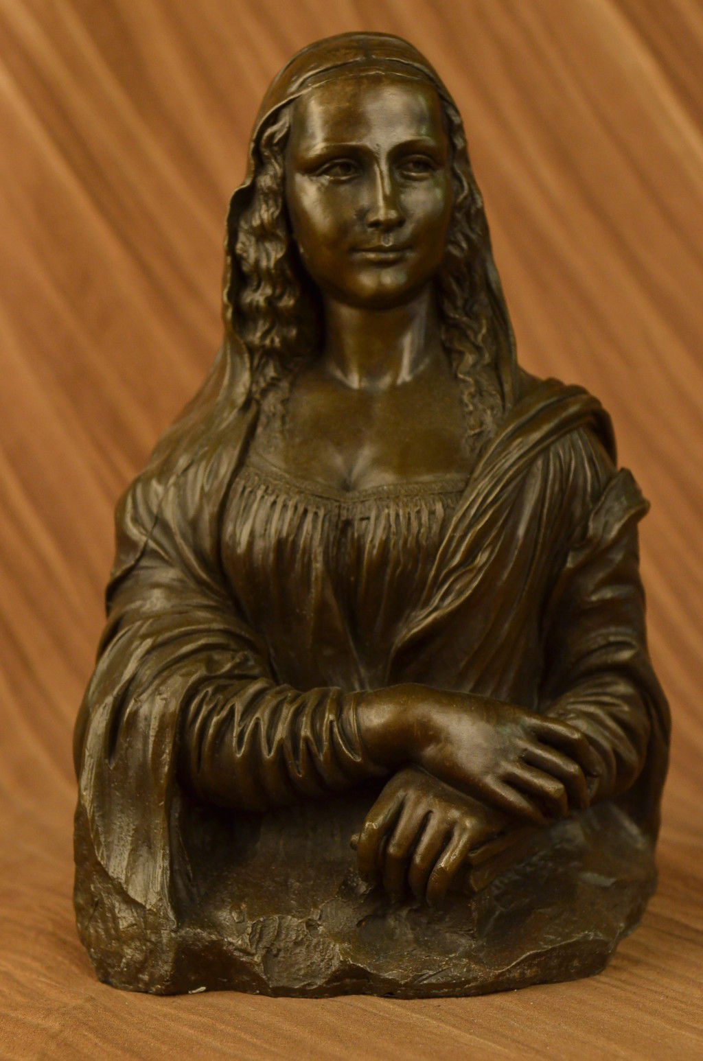 海外代购 青铜雕塑 达芬奇画蒙娜丽莎致敬青铜Sculpture-Statue|ruв категории Домашний быт, творческие украшения, искажение скульптуры - от Buy2taobao.com для оказания профессиональной услуги покупки агента Taobao
