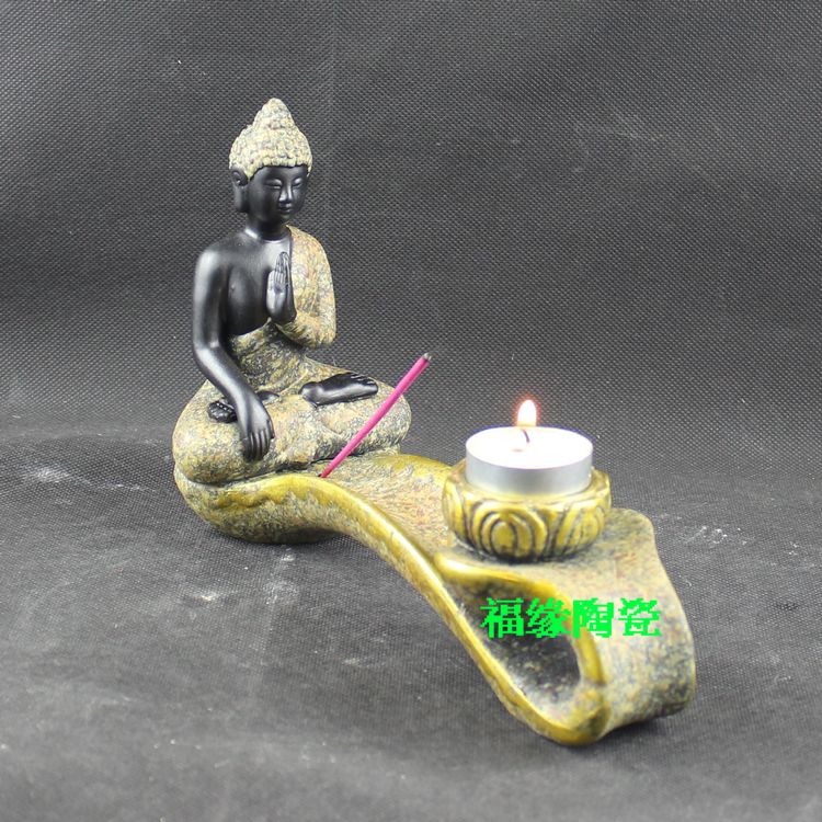 东南亚泰国原创意陶瓷器佛像如意风水宜家居装饰品摆件工艺品摆设 东南亚泰国原创意陶瓷器佛像如意风水宜家居装饰品摆件工艺品摆设