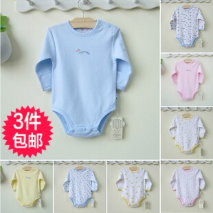  婴儿连体衣秋冬装宝宝长袖三角爬服包屁衣哈衣外贸原单新生儿衣服