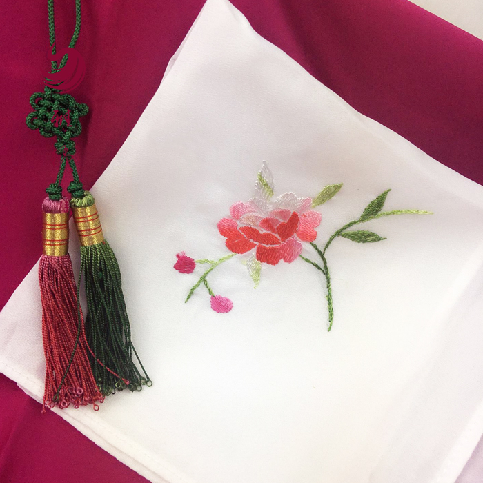 Embroidery Spinning Embroidery Handkerchief diy Chinese style Retro Cross stitch Handkerchief Small square giftin the Home Fabric , Embroidery Kit , Embroidery category - from Buy2taobao.com to provide professional Taobao agent buy service