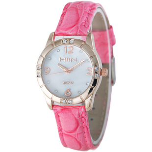  乐心HIIN正品 香港女士手表 韩国学生女表复古表 时尚OL水钻表