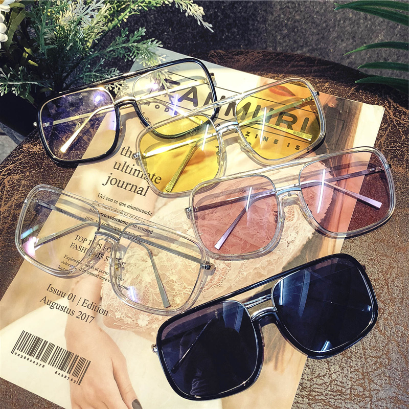 网红街拍度假沙滩方框墨镜ins超火2018女潮显瘦大脸ulzzang太阳镜|ruв категории ZIPPO/швейцарский армейский нож/очки, очки - от Buy2taobao.com для оказания профессиональной услуги покупки агента Taobao