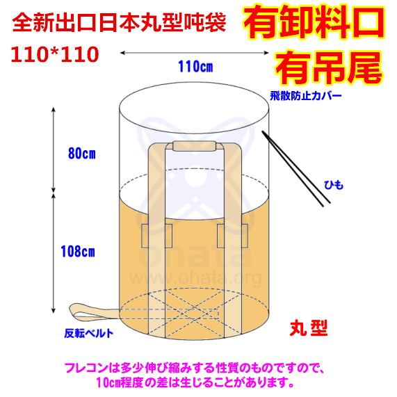 brand new Ton bag Tons package Container Space Tons package Export to Japan yellow 1.5 T 110*110 Hanging tailin the Packing, Plastic bags, Ton bags category - from Buy2taobao.com to provide professional Taobao agent buy service