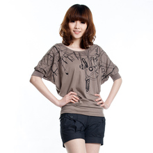 Achi child ladies 2013 new Korean large yards fat mm bottoming shirt bat loose short-sleeved T-shirt female summer tide
