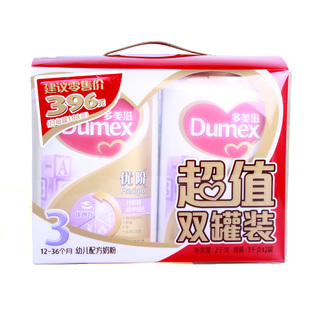  Dumex多美滋 优阶贝护 三段 1000G *2罐超值双罐装 婴幼儿牛奶粉