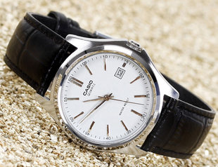 [正品手表]卡西欧经典系列指针皮带男表手表M