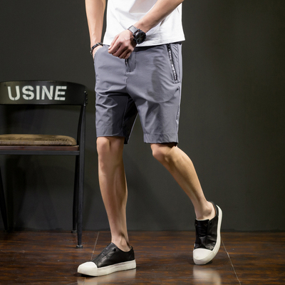 唐狮2018夏装新款休闲裤休闲中裤韩版青年潮流运动中裤抽绳