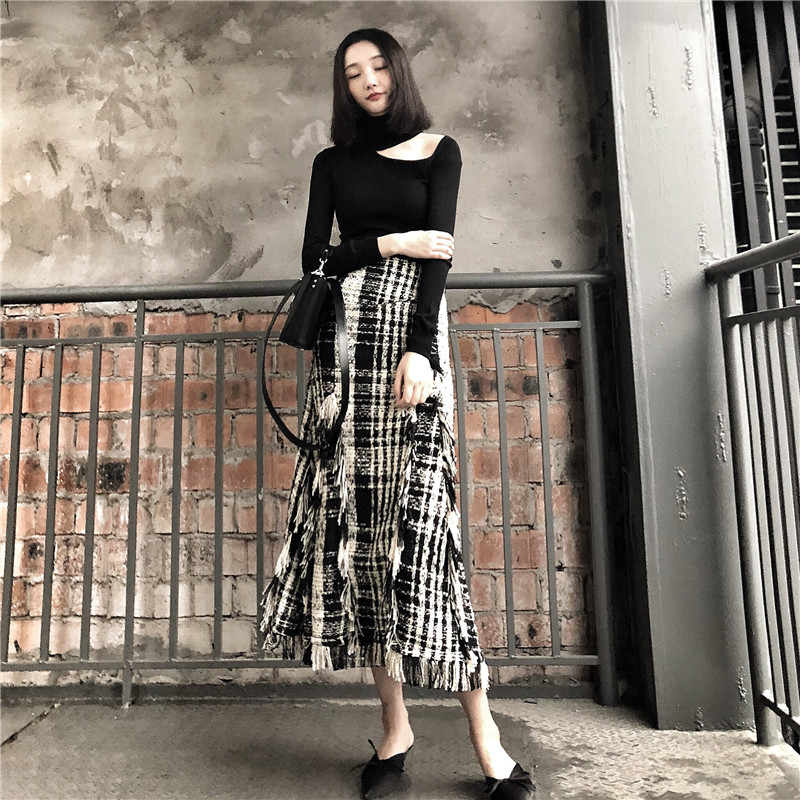 年会秋季新品女装中长款显瘦包臀A字裙百褶裙鱼尾裙礼服半身裙子|ruв категории Женская одежда, юбка - от Buy2taobao.com для оказания профессиональной услуги покупки агента Taobao