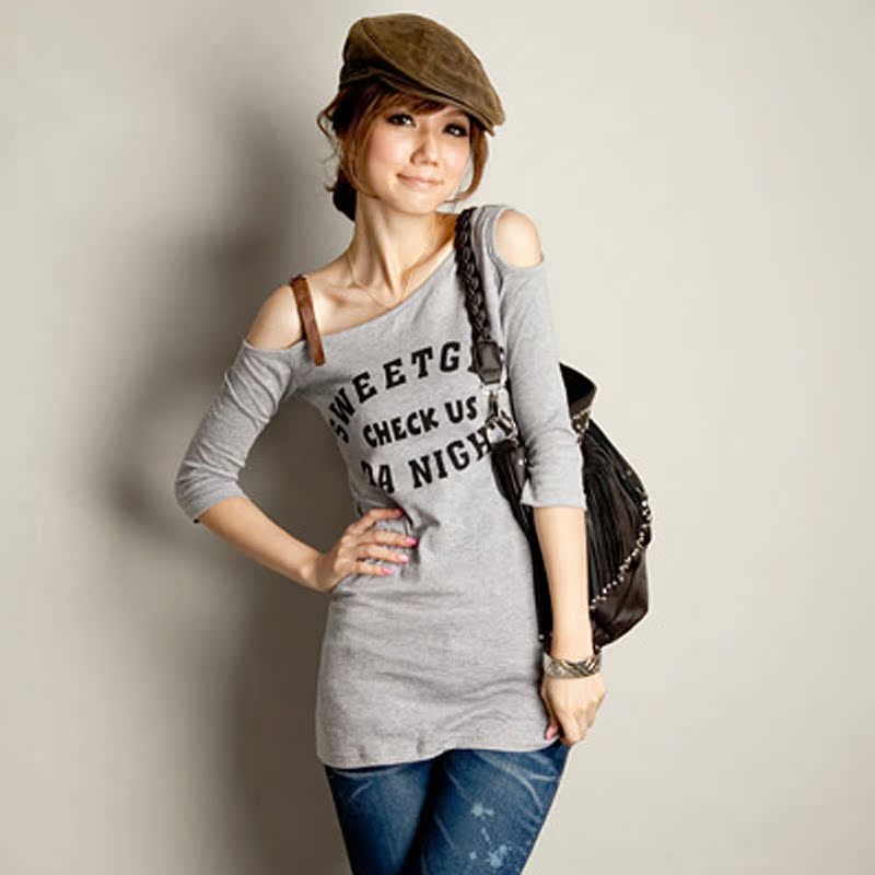 韩版女装性感修身...