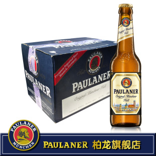  德国啤酒原装进口  paulaner柏龙原味啤酒 330ml*24瓶装 柏龙啤酒