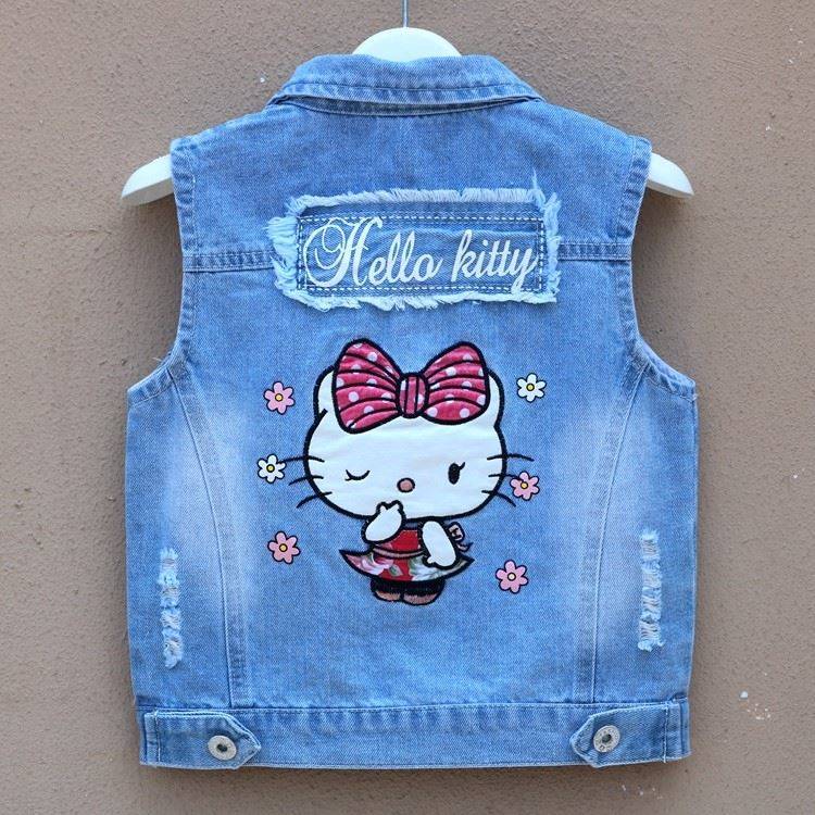 princess new pattern Korean Edition coat summer Versatile Western style children Vest Thin section Jeans Children girl Vestin the Children/Baby/Family fitted , Vest  category - from Buy2taobao.com to provide professional Taobao agent buy service