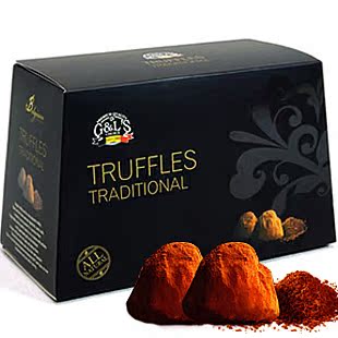  【秒杀包邮】比利时进口巧克力 德菲丝松露巧克力黑传统500g