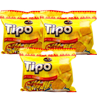  2份包邮 原装进口面包干300g*3袋越南Tipo白巧克力鸡蛋牛奶味饼干