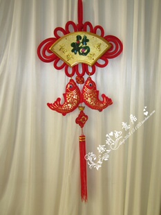  新年挂饰 春节挂饰 中国结  扇形玉福 厂家批发