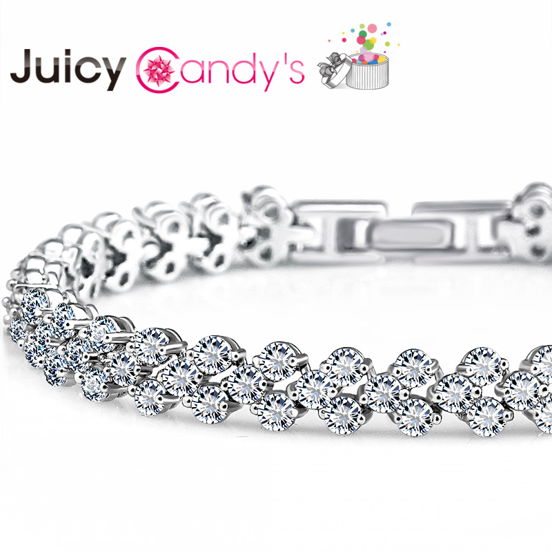 juicy手链女罗马手链韩版时尚AAA级锆石首饰品情侣生日礼物包邮 juicy手链女罗马手链韩版时尚AAA级锆石首饰品情侣生日礼物包邮
