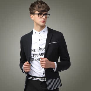 春装新款 马克华菲西服 时尚修身韩版休闲 潮西装外套薄男装