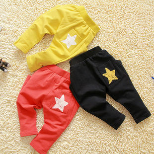  春装韩版宝宝哈伦裤男童女童长裤小孩单裤婴儿童灯笼裤大PP裤