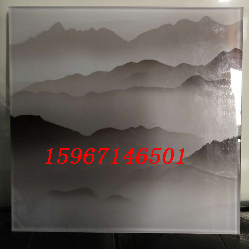 定制屏风隔断背景墙移门山水画夹丝激光雕刻艺术钢化夹胶中空玻璃|ruв категории основы строительных материалов, стекло, закаленное стекло - от Buy2taobao.com для оказания профессиональной услуги покупки агента Taobao