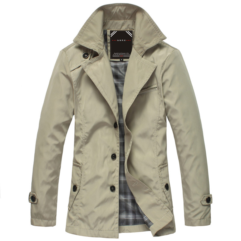 Long mens trench coat thin section in the new 2013 lapel trench coat men's English boom spring thin coat