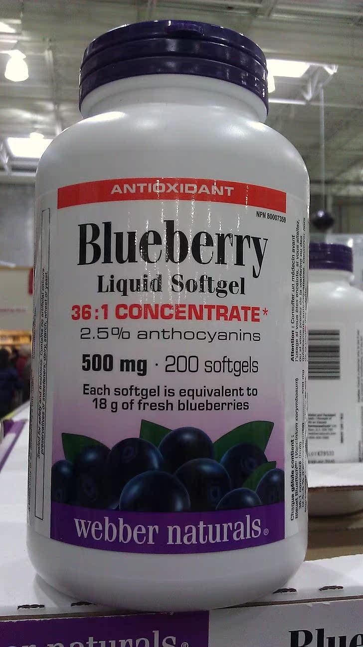 邮Webber Naturals Antioxidant Blueberry蓝莓浓