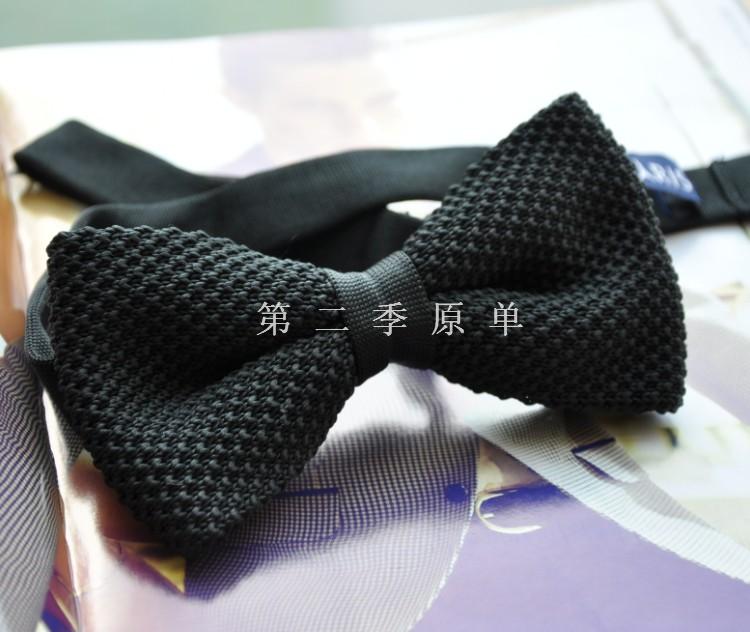 LAU senior customized Bowtie business affairs formal wear necktie Bowtie black Bowtie knitting Bowtie Sew technologyin the Accessories/Leather belt/Hat/Muffler , Collar accessories , Tie category - from Buy2taobao.com to provide professional Taobao agent buy service