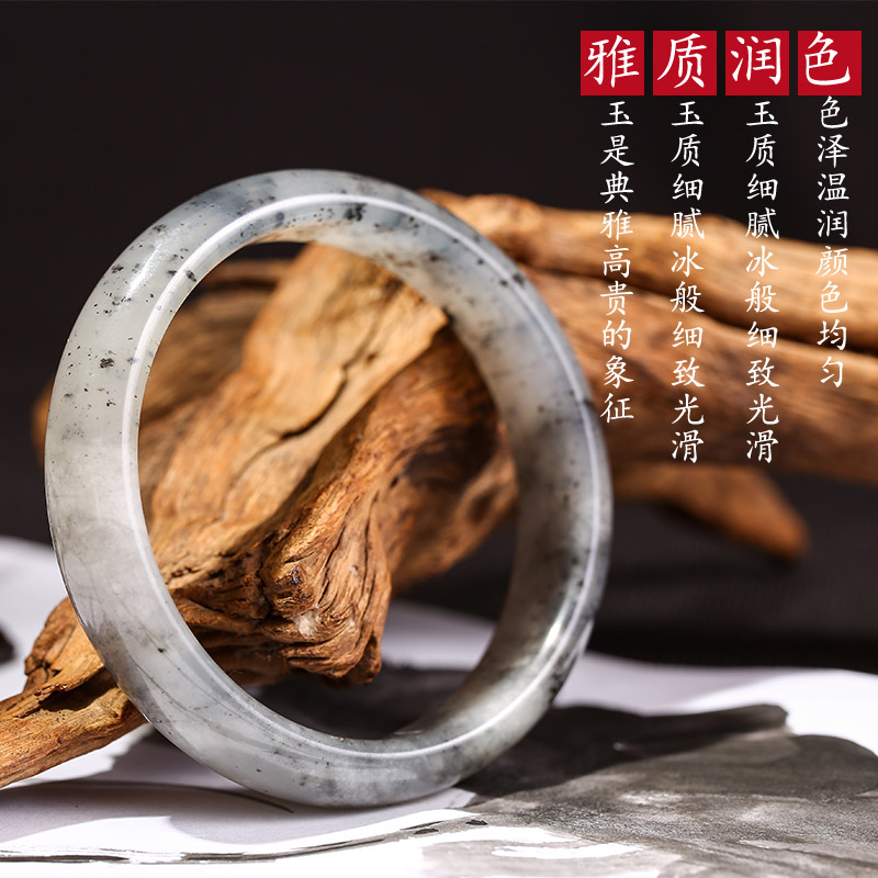 正品天然玉石手镯辽宁岫岩玉水墨玉镯冰种飘花贵妃镯翡翠阳绿泼墨在类目 珠宝/钻石/翡翠/黄金, 其他天然玉石, 手饰中 - 来自Buy2taobao.com提供专业的淘宝代购服务