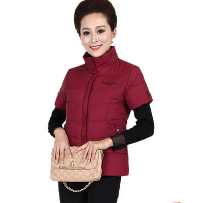 <em>冬季女式外穿</em>中老年羽绒服<em>马甲</em>秋冬背心正品中