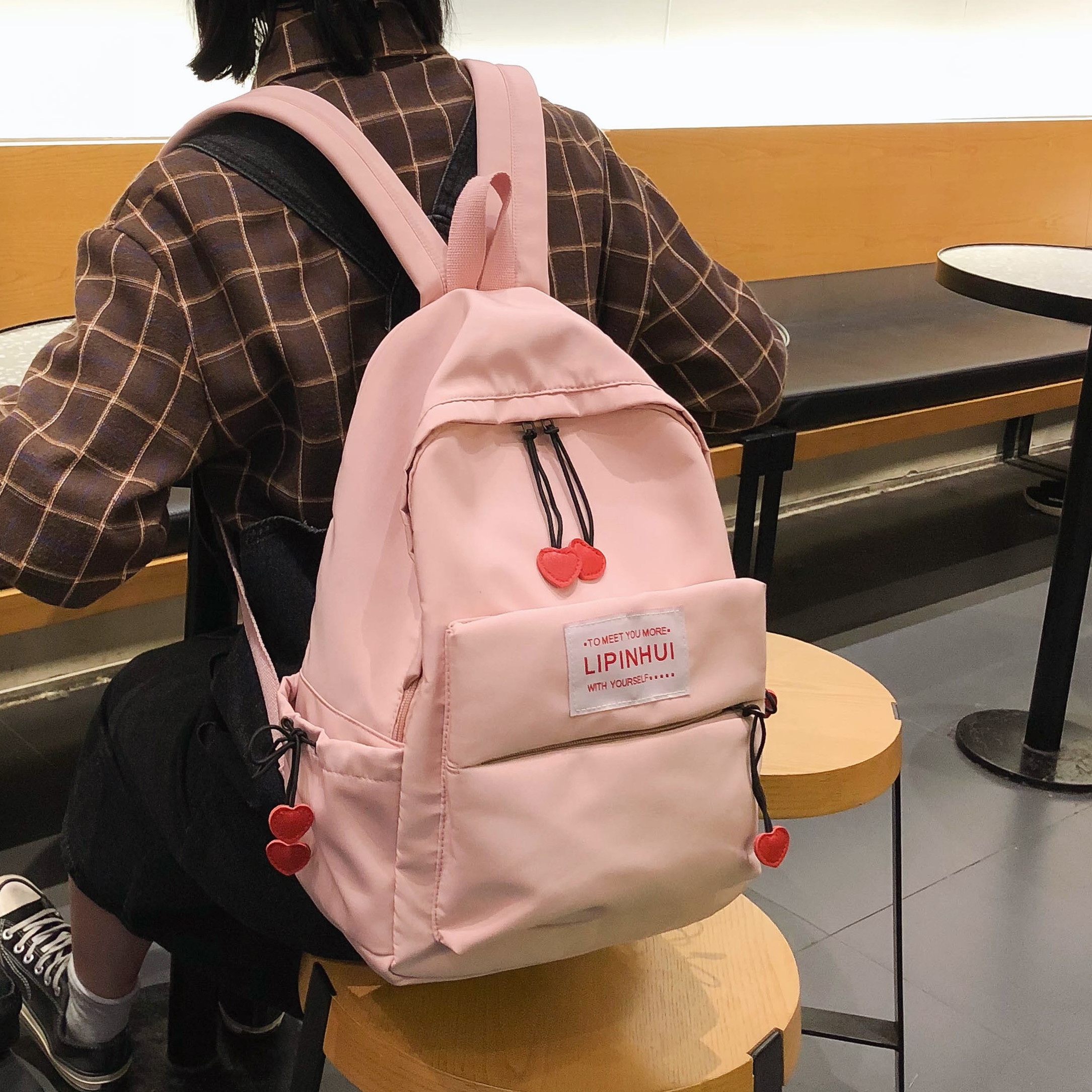 古着感少女心书包韩版原宿ulzzang高中大学生森系校园双肩包ins潮|ruв категории Сумки, рюкзак - от Buy2taobao.com для оказания профессиональной услуги покупки агента Taobao