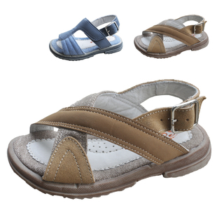  外贸原单 夏季男童鞋运动凉鞋 两用亲子儿童凉拖鞋头层真皮24-37