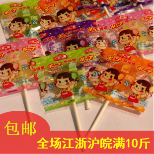  peko不二家水果味棒棒糖散装500g喜糖婚庆糖果安全纸棒热销零食