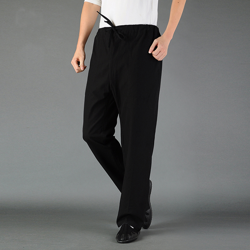 Old coarse cotton Tang costume Chinese style leisure time trousers man Kungfu Online Taiji Morning exercises perform Sports pants Buddhist clothesin the Men's clothing, National costume category - from Buy2taobao.com to provide professional Taobao agent buy service