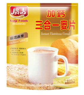 台灣原裝廣吉加鈣三合壹麥片香甜早餐燕麥片燕麥麸粉高纖多省包郵在類目 咖啡/麥片/衝飲, 藕粉/麥片/衝飲品, 衝飲麥片中 - 來自Buy2taobao.com提供專業的淘寶代購服務