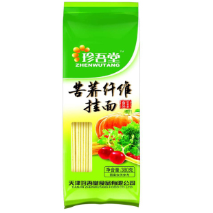  珍吾堂 无糖食品 苦荞纤维挂面 380g/袋