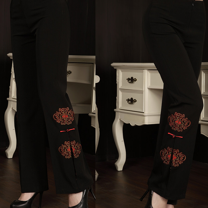 Clothes for middle-aged and elderly ladies summer dress mother dress casual women's pants, middle-aged women pants new 2013 spring spring