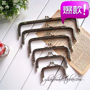  DIY手工必备 DIY材料 方形银色口金 6.5/8.5/10/12/15/18cm多尺寸