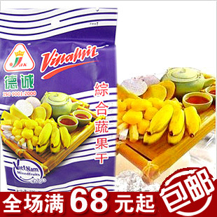  越南进口食品 德诚皇冠AK综合蔬果干 100g 满包邮