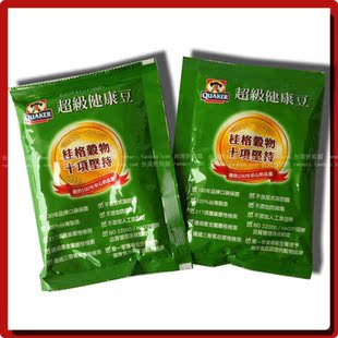  台湾桂格quaker早餐超级健康豆燕麦片即冲即食38g