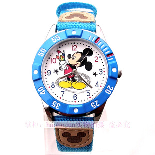  正品迪士尼米奇儿童手表可爱小学生男童男孩石英电子表女大儿童表