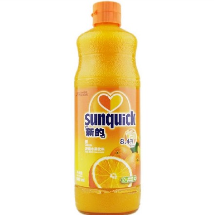 新的果汁批发 新地 浓缩橙汁 鸡尾酒 原料 840m