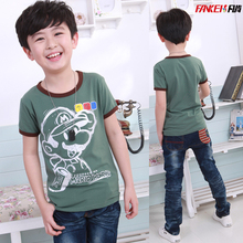 2 Kids Boys short-sleeved t-shirt cotton summer 2013 new children's T-shirts for men and children