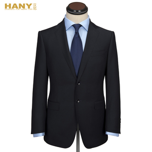  HANY商务正装西服套装 男士英伦羊毛修身西装外套 结婚礼服